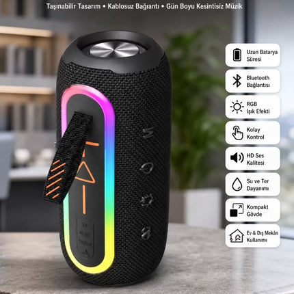 Bluetooth Hoparlör Uzun Pil Ömrü Taşınabilir Yüksek Ses Kaliteli