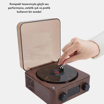 3-ü-1 Arada Bluetooth Hoparlör – Işıklı Saat ve Gece Lambası Yeni Nesil
