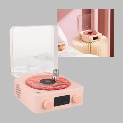 Retro Kristal Netliğinde Ses – Gece Işıklı Retro Bluetooth Hoparlör Yeni Nesil