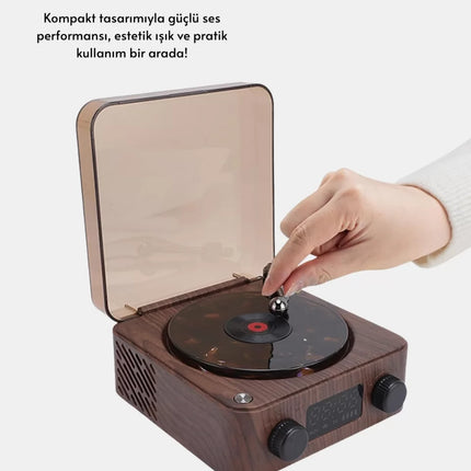 3-1 Arada Gece Lambalı Bluetooth Hoparlör – Saat Ekranlı Stereo Ses