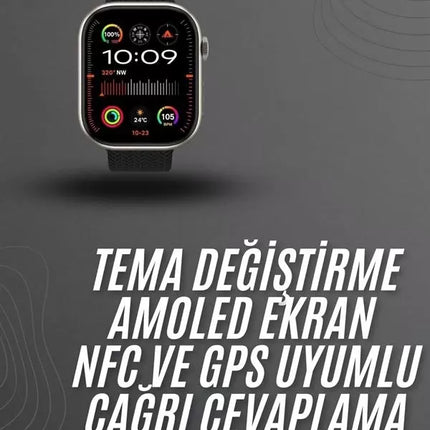 Akıllı saat 2.02 inch Nabız Ölçer Arama Konuşma Müzik Dinleme