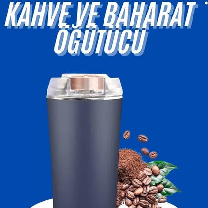 Yeni Nesil Kahve ve Baharat Öğütücü Paslanmaz Çelik Kahve Değirmeni