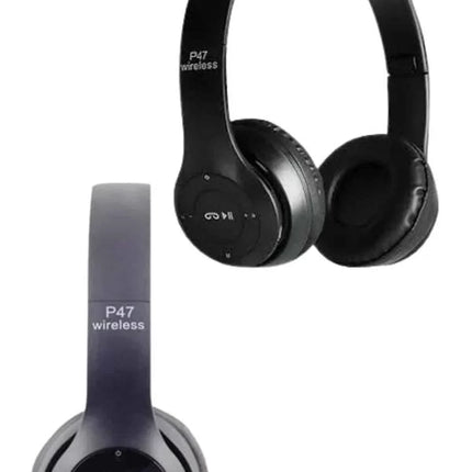 Bluetooth Kablosuz Kulaklık Siyah Wireless 5.0 Kulak Üstü Uzun Pil Ömrü