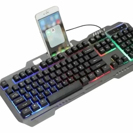 Işıklı Oyuncu Q Klavye Mouse Seti Siyah Gaming Oyuncu Klavye