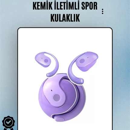 S05 Kablosuz Bluetooth 5.3 Kemik İletimli Spor Kulaklık – IPX4 Suya Dayanıklı, 6 Saat Pil Ömrü