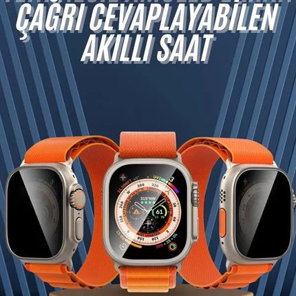 Ultra Max Kordon Kilitli Akıllı Saat Amoled Ekran Titreşimli Çağrı Cevaplayabilen