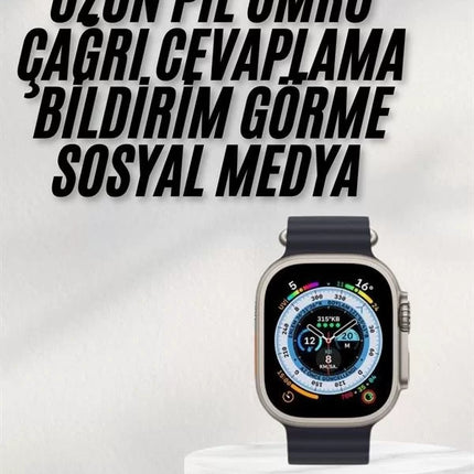 2025 Yeni Model Akıllı Saat Android ve İOS Uyumlu Çağrı Cevaplama