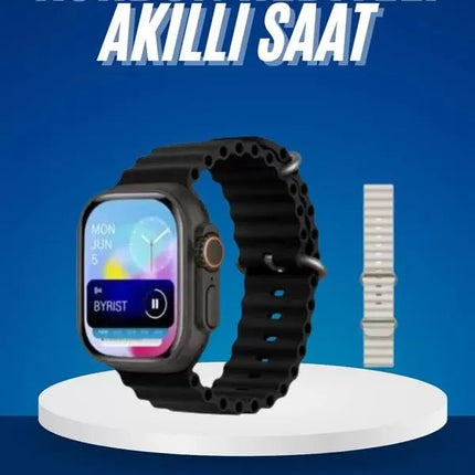 Ultra Akıllı Saat 49 Mm Çift Kordonlu Arama Cevaplama Bluetooth Bağlantılı