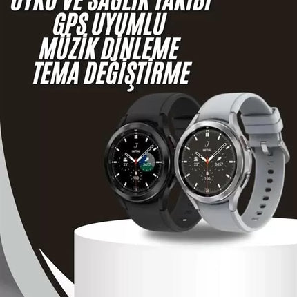 Akıllı Saat Bluetooth Bağlantılı Yuvarlak Ekran Plastik Kordonlu