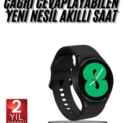 Akıllı Saat Bluetooth Bağlantılı Yuvarlak Ekran Plastik Kordonlu