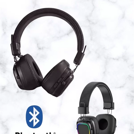Kablosuz RGB Işıklı Katlanabilir Bluetooth Kulak Üstü Kulaklık