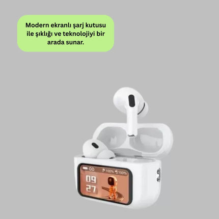 Dokunmatik Ekranlı Bluetooth Kulaklık ANC Gürültü Önleme Suya Dayanıklı Yeni Nesil