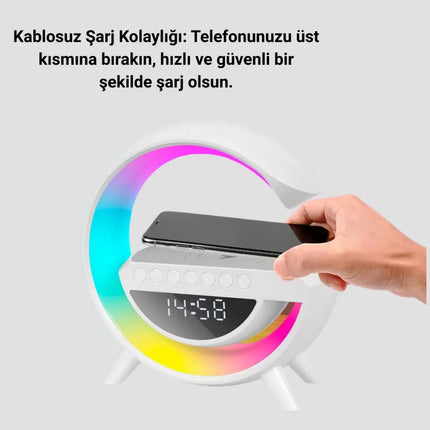 2025 Yeni Seri 15W Kablosuz Şarjlı LED Atmosfer Lambası