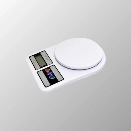 Beyaz Plastik Dijital Mutfak Tartısı – 24x16.8x1.5cm