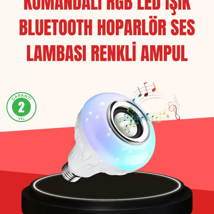 Akıllı LED Ampul – E27 Uyumlu ve Müzik Çalarlı Tasarım
