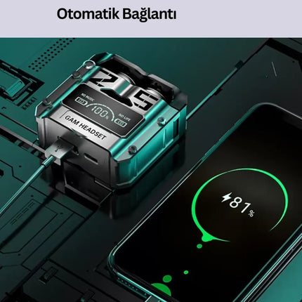 Yüksek Ses Kaliteli Kablosuz Bluetooth Kulaklık Suya Dayanıklı Yeni Nesil