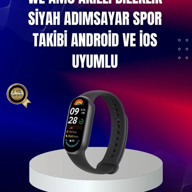 TPU ve Silikon Kordonlu Akıllı Bileklik – 20 Gün Bekleme Süresi