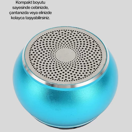 Taşınabilir Mini Bluetooth Hoparlör 9m Menzil Dahili Mikrofon Yeni Nesil