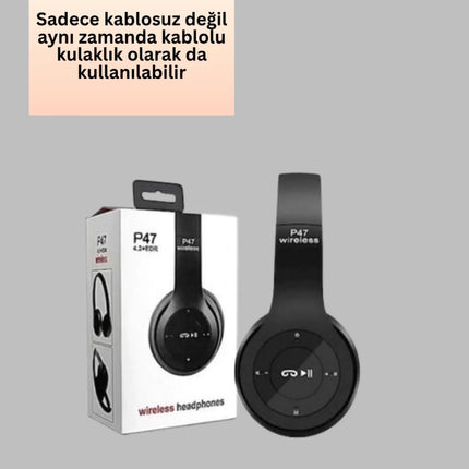 Ayarlanabilir Baş Bandı ve Yumuşak Kulak Yastıklı Bluetooth Kulaklık