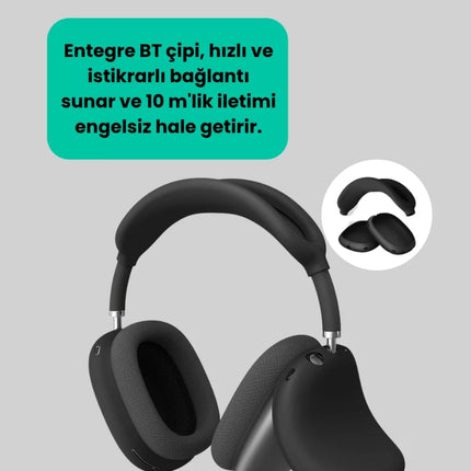 Katlanabilir Kablosuz Kulaklık | Yüksek Ses Kalitesi, 10 Metre Bağlantı Menzili