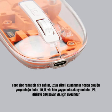 Çift Modlu Fare – USB Alıcılı ve Bluetooth Bağlantılı