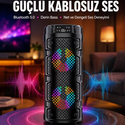 Bluetooth 5.0 Destekli Yüksek Ses Kaliteli Hoparlör Yeni Nesil