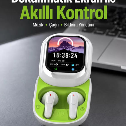 Dokunmatik Ekranlı Aktif Gürültü Azaltma Özellikli Kablosuz Kulaklık V5.4