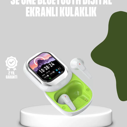 Kayar Kapak Tasarımlı Dokunmatik Ekranlı Kablosuz Bluetooth Kulaklık