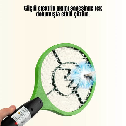 Çocuk ve Evcil Hayvan Dostu Elektrikli Sinek Raketi | Güvenli Kullanım