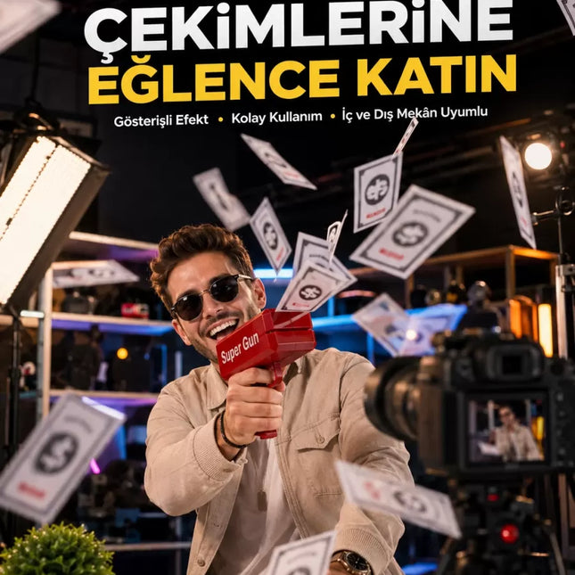 Elektrikli Parti Oyuncağı – Para Atan Tabanca Yeni Nesil