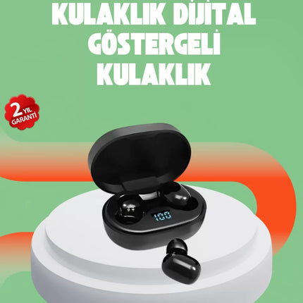 Bluetooth 5.0 Kulaklık – LED Ekranlı Şarj Kutusu