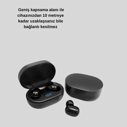 Bluetooth 5.0 Kulaklık – LED Ekranlı Şarj Kutusu