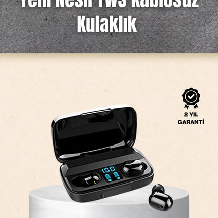 A10s TWS Ergonomik Bluetooth Kulaklık Uzun Pil Ömürlü