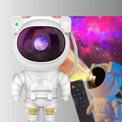 Astronot Şekilli Galaxy Projeksiyon Lambası Nebula Efektli Dekoratif Lamba