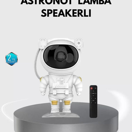 Astronot Şekilli Galaxy Projeksiyon Lambası Nebula Efektli Dekoratif Lamba