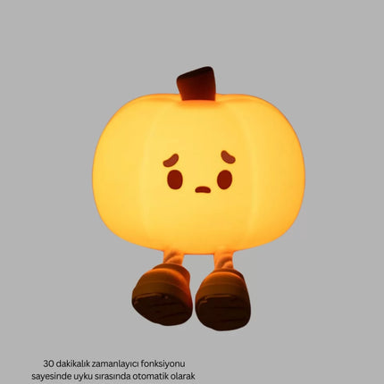 Dekoratif Pumpkin Gece Lambası Şarjlı Dokunmatik LED Işık
