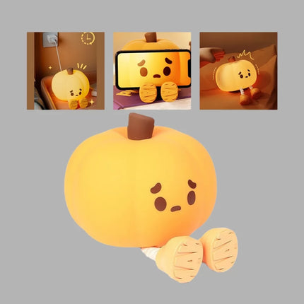 Dekoratif Pumpkin Gece Lambası Şarjlı Dokunmatik LED Işık