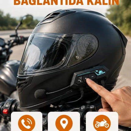 BT22 Kask Bluetooth Kulaklık 5.0 – Suya Dayanıklı, Gürültü Önleyici, Uzun Pil Ömürlü Yeni Nesil