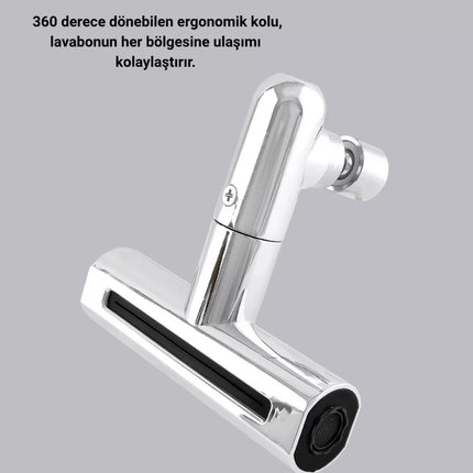 360° Dönebilen Musluk Başlığı 4 Fonksiyonlu Su Tasarruflu ve Dayanıklı