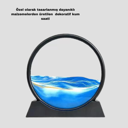 Dekoratif Kum Saati – Şık Masa Üstü Aksesuar, Dayanıklı Malzeme, Modern ve Klasik Tasarım