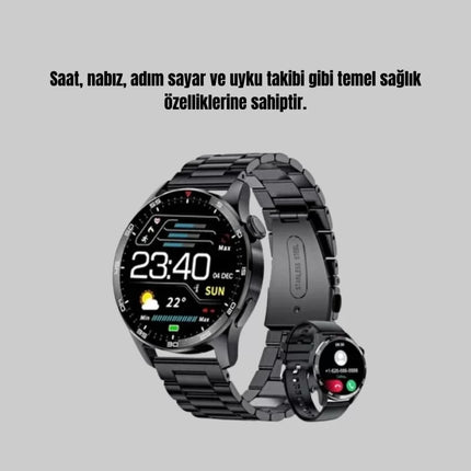 Spor ve Sağlık Takip Özellikli Akıllı Saat – Kalp Atış, Uyku ve Adım Ölçer Fonksiyonlu