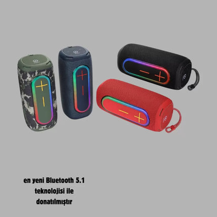 Yeni Nesil Bluetooth 5.1 Hoparlör – Güçlü Ses, Hızlı Bağlantı, Uzun Pil Ömrü