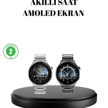 Kablosuz Şarjlı Bluetooth Görüşmeli Akıllı Saat – Android & iOS Uyumlu