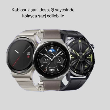 Kablosuz Şarjlı Bluetooth Görüşmeli Akıllı Saat – Android & iOS Uyumlu