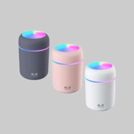 Taşınabilir USB Mini Nemlendirici – LED Aydınlatmalı, Çift Püskürtme Modu
