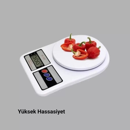 Hassas Dijital Mutfak Tartısı 1g Doğruluk, LCD Ekran, Otomatik Kapanma Yeni Nesil