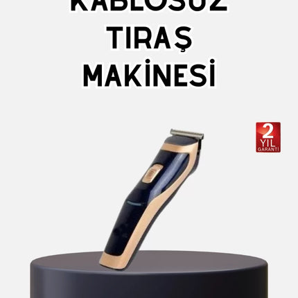 Profesyonel Şarjlı Saç ve Sakal Kesme Makinesi – Unisex, 12 mm Ayarlanabilir Başlık