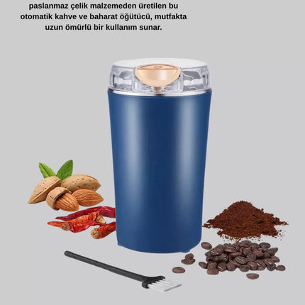 Paslanmaz Çelik Kahve ve Baharat Öğütücü – Otomatik Mekanizma