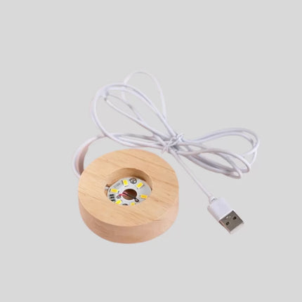 LED Işıklı Kalp Desenli Cam Küre Büyük Boy Ahşap Tabanlı