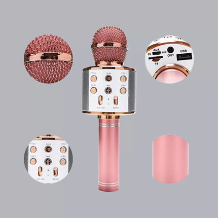 Kablosuz Bluetooth Karaoke Mikrofon  Yankı Efektli